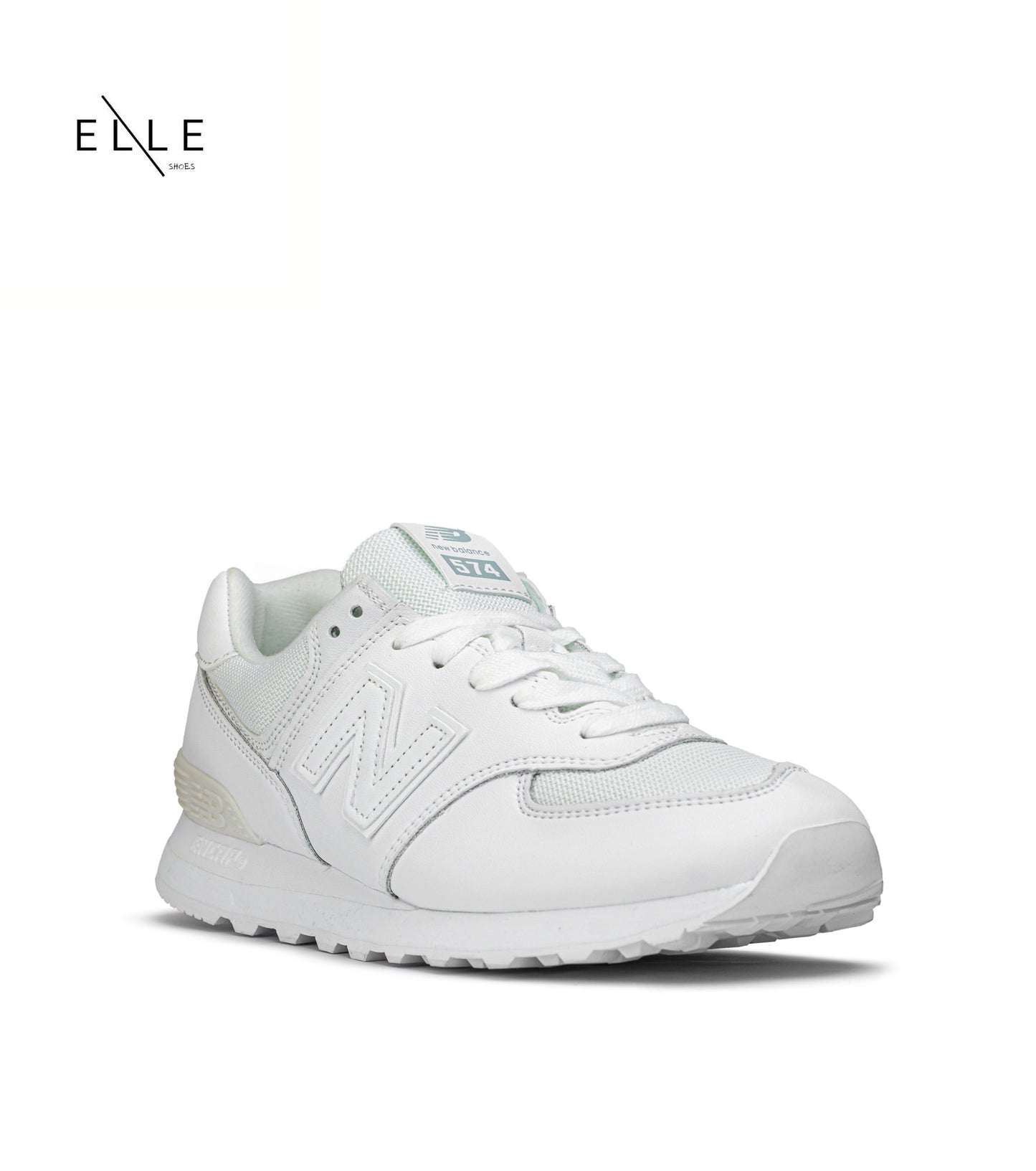 NB 574 WHITE LEATHER ( WOMEN )