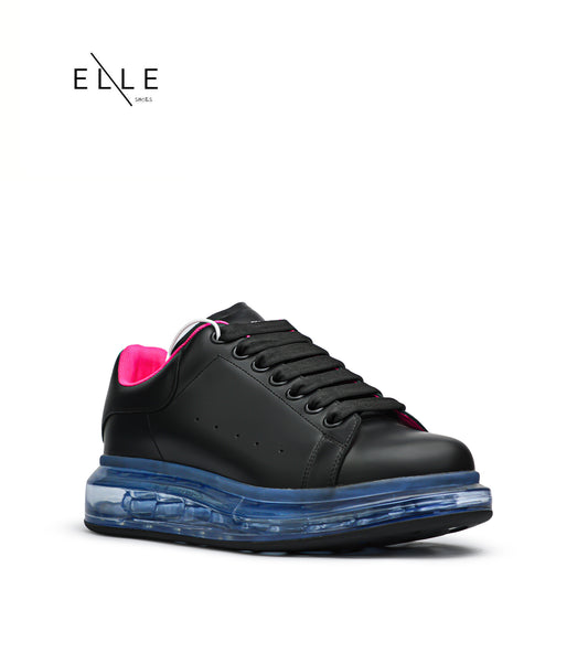 OVERSIZED BLACK CLEAR SOLE BLUE PI ( MEN )