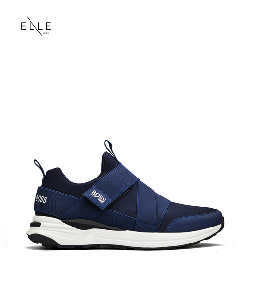 TRAINER NAVY BELT RUBBER SOLE ( MEN )