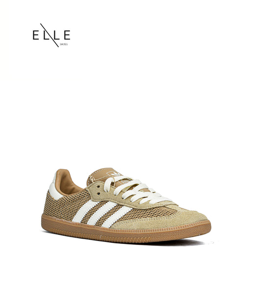 SAMBA CARDBOARD BEIGE BROWN CREAM WHITE ( WOMEN )