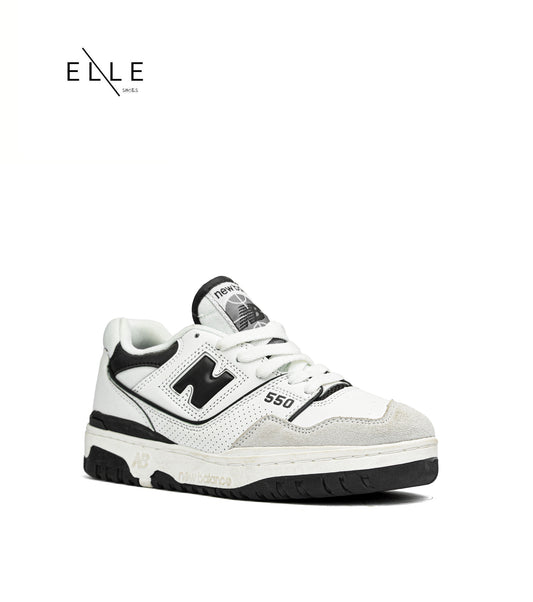 NB 550 WHITE BLACK (WOMEN )